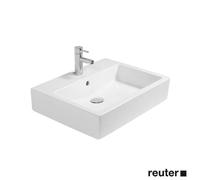 Duravit – Lavabo Vero 0454600027 – 60×47 cm, blanc poli, 1 trou pour robinet, trop-plein