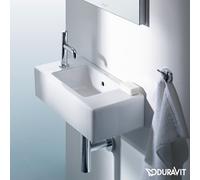 Duravit Meuble lave-mains Vero 0703500009 50x25 cm, trop-plein, trou de robinetterie à gauche, blanc