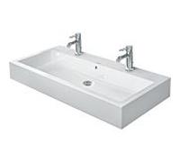 Duravit Meuble-lavabo Vero 0454100027 sol, avec trou pour robinetterie, trop-plein 100x47 cm blanc