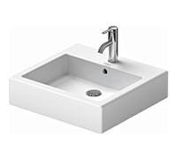 Duravit Vero meuble lavabo 0454500027 50 x 47 cm, blanc , sol, avec trou pour robinetterie, trop-plein, banque de trous pour robinetterie