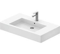 Duravit Lavabo Vero 85×49 cm blanc, pour meuble, trou pour robinetterie et trop-plein