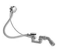 Duravit D Code vidage baignoire avec trop plein, bonde et crépine vidage côté pieds chrome 790225000001000