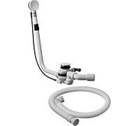 Duravit Quadroval garniture de vidage et de trop-plein avec remplissage set complet, pour baignoire spéciale, 791235000001000,