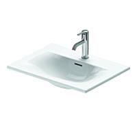 Duravit Viu bassin encastré 0385600058 deux trous de coulée, blanc , 60x45cm, avec trop - plein, sans trou de coulée