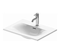 Duravit Viu encastrer 0385600000 match1 trou 2000 , blanc, 60x45cm, avec trop-plein, sans banque de trous robinetterie