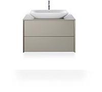 Duravit Viu lavabo 23586000001 60x43cm, Wondergliss blanc, poli, sans trou du robinet, sans trop - plein, sans plate - forme du robinet