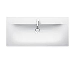 Duravit Viu Meuble sous lavabo 23441000001 103x49cm, blanc WonderGliss, avec 1 trou, avec trop-plein, avec pont aménagé
