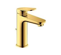 Duravit M Wave mitigeur lavabo WA1020001034 projection 122mm, avec tirant garniture de vidange , or poli