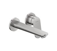 Duravit WA1070004070 Wave Robinet de lavabo en acier inoxydable brossé