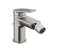 Duravit Wave mitigeur de bidet WA2400001070 projection 128mm, avec tirette garniture de vidange , acier inoxydable brossé
