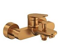 Duravit Wave mitigeur de bain WA5230000004 apparent, inverseur à réarmement automatique, bronze brossé
