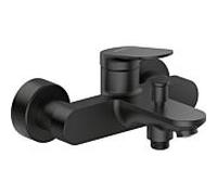 Duravit Wave mitigeur de bain WA5230000046 apparent, inverseur à réarmement automatique, noir mat