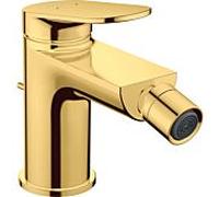 Duravit Wave Mitigeur monocommandé pour bidet, saillie 128 mm, avec garniture découlement, WA24000010, Coloris: Or poli - WA2400001034