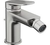 Duravit Wave mitigeur de bidet WA2400001070 projection 128mm, avec tirette garniture de vidange , acier inoxydable brossé