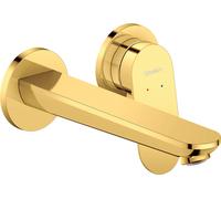 Duravit Wave mitigeur lavabo encastré, kit de montage final WA1070004034 saillie 202mm, or poli