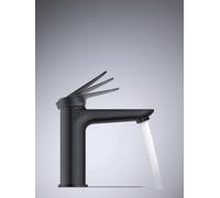 Duravit Mitigeur lavabo M Wave WA1020002046, projection 122 mm, sans tirant, noir mat