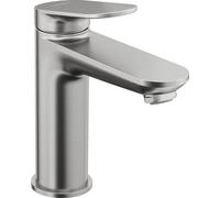 Duravit Wave Mitigeur monocommandé pour lavabo, saillie 122 mm, sans garniture découlement, WA1020002070, Couleur: acier inoxydable brossé