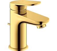 Duravit Wave Mitigeur monocommandÃ© pour lavabo, saillie 95 mm, avec garniture dÃ©coulement, WA10100010, Coloris: Or poli - WA1010001034