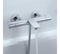 Mitigeur de bain Duravit Wave WA5220000010 apparent, vanne d'arrêt et inverseur, chromé