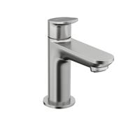 Duravit Robinet au sol Wave WA1080002070 – saillie 90 mm – sans vidage – acier inoxydable brossé