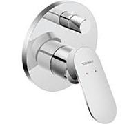 Duravit Wave kit de montage final WA4210008010 mitigeur bain à encastrer, inverseur à réarmement automatique, chromé