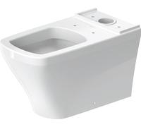 Duravit, WC au sol DuraStyle Kombi 72 cm, à fond creux position, pour réservoir à poser, sortie Vario, 2156090000, Couleur: Blanc