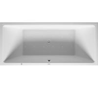 Duravit Whirlpool Vero Air 1800x800mm à encastrer avec deux pentes arrière, cadre, système d'évacuation et de trop-plein, système de ventilation, 760413000AS0000