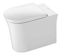 Duravit White Tulip à poser au sol WC 20010900001 37x58cm, 4,5 l, sortie horizontale, sans rebord, blanc WonderGliss