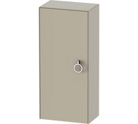 Duravit White Tulip armoire mi-hauteur, largeur 400 x profondeur 240mm, 1 arrêt de porte à gauche avec poignée, WT1323L6060, Couleur: Laque mate taupe soie