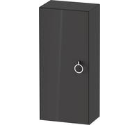 Duravit White Tulip armoire mi-hauteur, largeur 400 x profondeur 240mm, 1 arrêt de porte à gauche avec poignée, WT1323LH1H1, Couleur: Graphite brillant