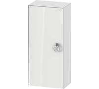 Duravit White Tulip armoire mi-hauteur, largeur 400 x profondeur 240mm, 1 arrêt de porte à gauche avec poignée, WT1323L8585, Couleur: Laque brillante blanche