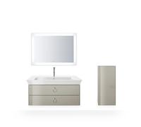 Duravit White Tulip armoire mi-hauteur, largeur 400 x profondeur 240mm, 1 arrêt de porte à gauche avec poignée, WT1323LH3H3, Couleur: Taupe brillant