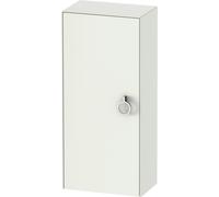 Duravit White Tulip armoire mi-hauteur, largeur 400 x profondeur 240mm, 1 arrêt de porte à gauche avec poignée, WT1323L3636, Couleur: Laque mate en soie blanche