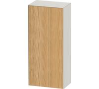 Duravit White Tulip armoire mi-hauteur, largeur 400 x profondeur 240mm, 1 arrêt de porte ouverture basculante à droite, WT1322RH539, Couleur: Corps : blanc nordique satiné, façade : chêne naturel mass