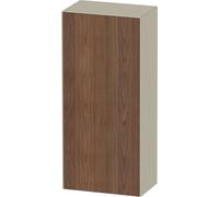 Duravit White Tulip armoire mi-hauteur, largeur 400 x profondeur 240mm, 1 arrêt de porte ouverture basculante à droite, WT1322R77H3, Couleur: Corps : Taupe haute brillance, façade : noyer américain ma