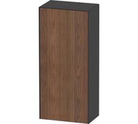 Duravit White Tulip armoire mi-hauteur, largeur 400 x profondeur 240mm, 1 arrêt de porte ouverture basculante à gauche, WT1322L7758, Couleur: Corps : graphite satiné, façade : noyer américain massif