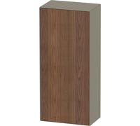 Duravit White Tulip armoire mi-hauteur, largeur 400 x profondeur 240mm, 1 arrêt de porte ouverture basculante à gauche, WT1322L77H2, Couleur: Corps : gris pierre brillant, façade : noyer américain mas