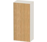 Duravit White Tulip armoire mi-hauteur, largeur 400 x profondeur 240mm, 1 arrêt de porte ouverture basculante à droite, WT1322RH5H4, Couleur: Corps : blanc nordique brillant, façade : chêne nature mas