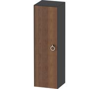 Duravit White Tulip armoire mi-hauteur, largeur 400 x profondeur 360mm, 1 arrêt de porte à gauche avec poignée, WT1333L7758, Couleur: Corps : graphite satiné, façade : noyer américain massif