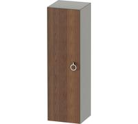 Duravit White Tulip armoire mi-hauteur, largeur 400 x profondeur 360mm, 1 arrêt de porte à gauche avec poignée, WT1333L7792, Couleur: Carrosserie : gris pierre soyeux mat, façade : noyer américain mas