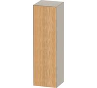 Duravit White Tulip armoire mi-hauteur, largeur 400 x profondeur 360mm, 1 arrêt de porte ouverture basculante à gauche, WT1332LH560, Couleur: Corps : taupe silk mat, façade : chêne naturel massif