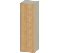 Duravit White Tulip armoire mi-hauteur, largeur 400 x profondeur 360mm, 1 arrêt de porte ouverture basculante à gauche, WT1332LH5H3, Couleur: Corps : taupe brillant, façade : chêne nature massif
