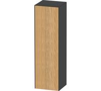 Duravit White Tulip armoire mi-hauteur, largeur 400 x profondeur 360mm, 1 arrêt de porte ouverture basculante à droite, WT1332RH558, Couleur: Corps : graphite satiné, façade : chêne naturel massif