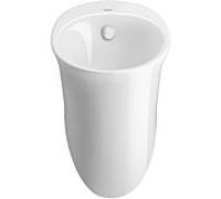 Duravit White Tulip aspiration Urinal 2817302007 32x34cm, entrée par derrière, sortie horizontale, avec braguette, blanc HygieneGlaze