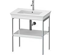 Duravit Console pour lavabo White Tulip WT454008585 68,4 x 45 cm Blanc brillant métal sur pied