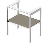 Duravit White Tulip console pour lavabo WT454009292 68,4 x 45 cm, Steingrau Seidenmatt , sur pied, métal