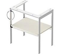 Duravit White Tulip console pour lavabo WT4543L3939 68,4 x 45 cm, Nordic white silk mat, sur pied, métal, 2000 porte-serviettes gauche