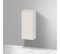 Duravit White Tulip Armoire mi-hauteur WT1322L3939 40 x 24 cm, soie blanche nordique 2000 , porte match1 à gauche, 2 étagères en verre