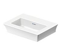 Duravit White Tulip lave-mains 0737450070 45x33cm, sans trop-plein, avec plage de robinetterie, sans trou pour robinetterie