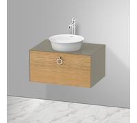 Duravit White Tulip Meuble avec plan de toilette, WT49800H5H2,